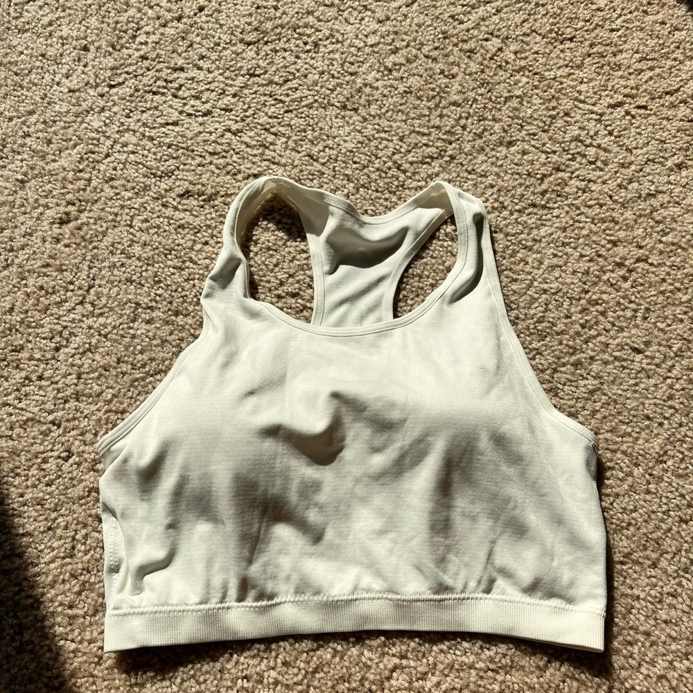 White Sports Bra
